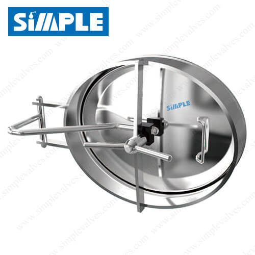 2. Sanitary Oval Manways, Pressured Manway Lids, Inwards Opening