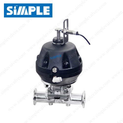 Pneumatic Diaphragm Valve with Proximity Switches (Sensors) SIMPLE